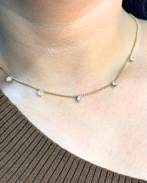 Stones charm necklace