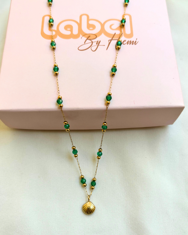 Shell Green Necklace