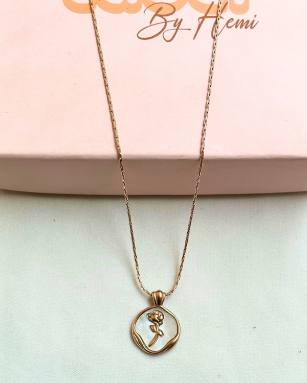 MOP Rose Necklace