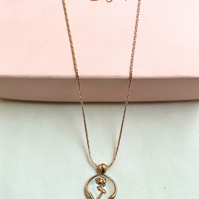 MOP Rose Necklace