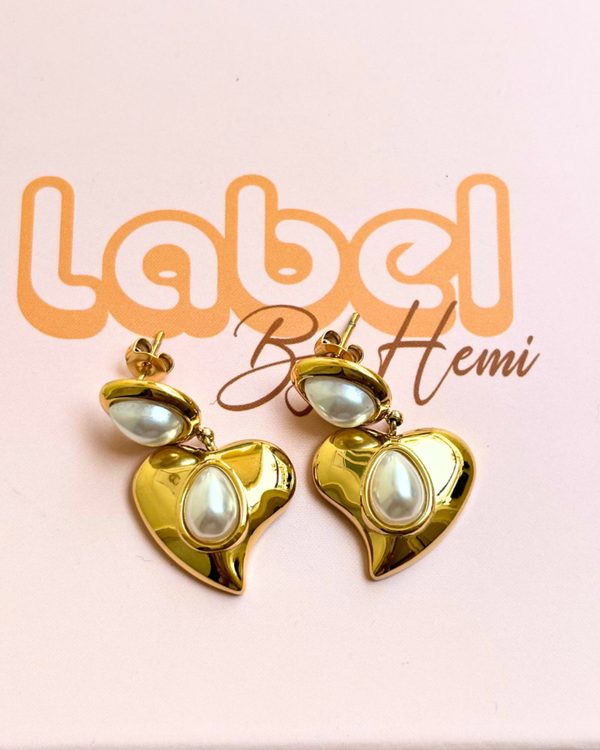 Heart Pearl Set