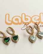 Heart Hanging Hoops