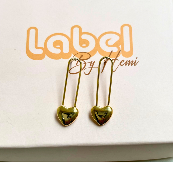 Heart long Studs