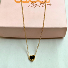 Heart reversible necklce