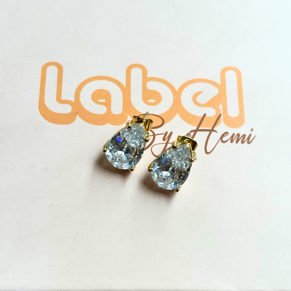 Almond Stone Earrings