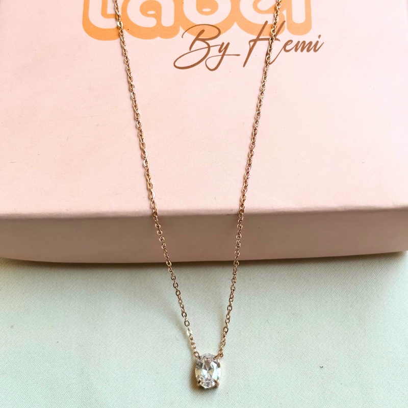 Oval Stone necklace