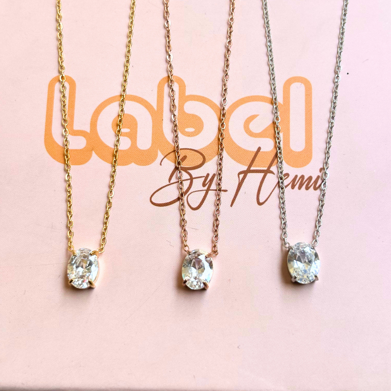 Oval Stone necklace