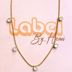 Stones charm necklace