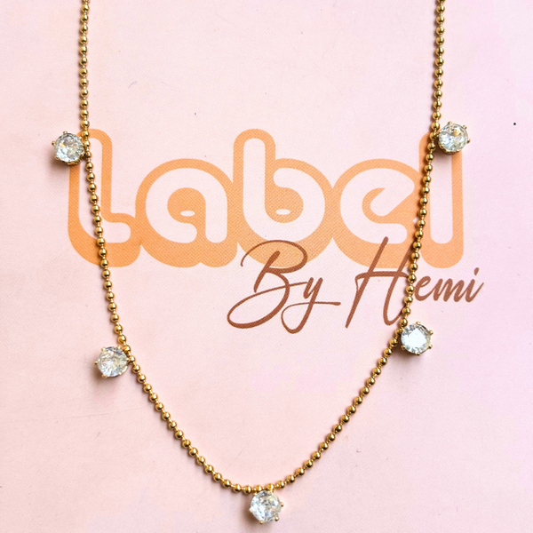 Stones charm necklace