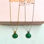 oval Green Necklace