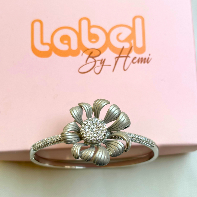 Flower Silver Bracelet