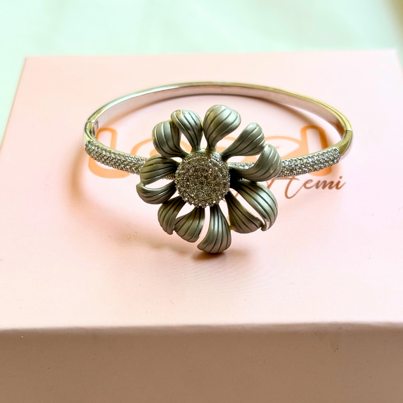 Flower Silver Bracelet