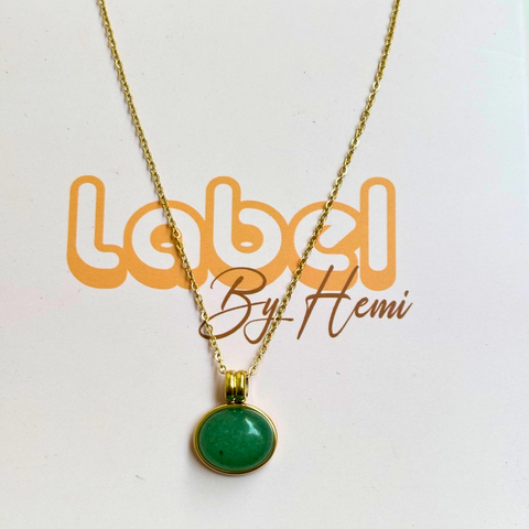 Oval Green necklace