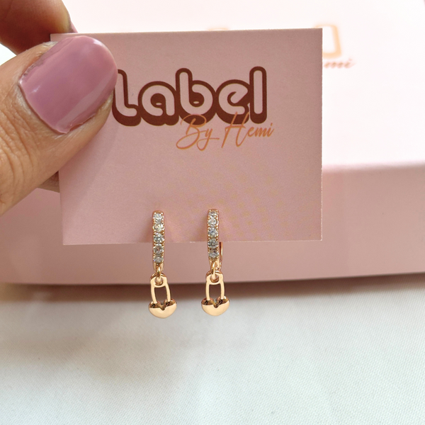 Heart hanging  Hoops