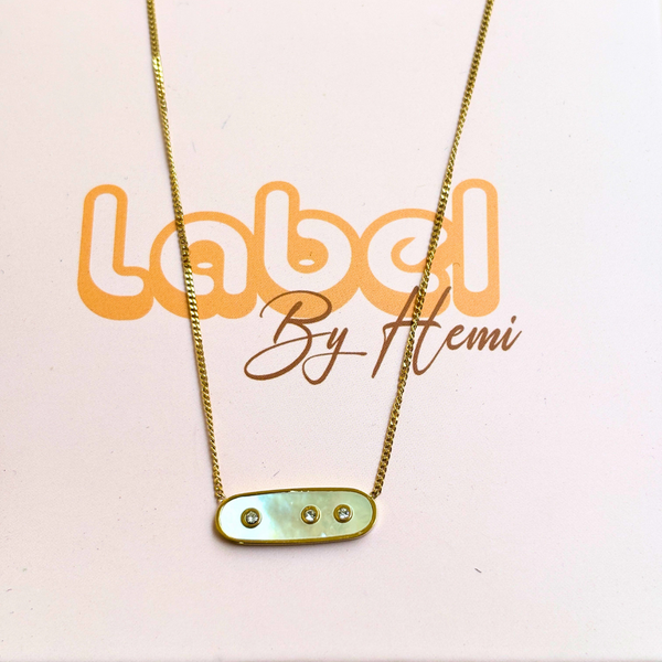 Mop stone necklace