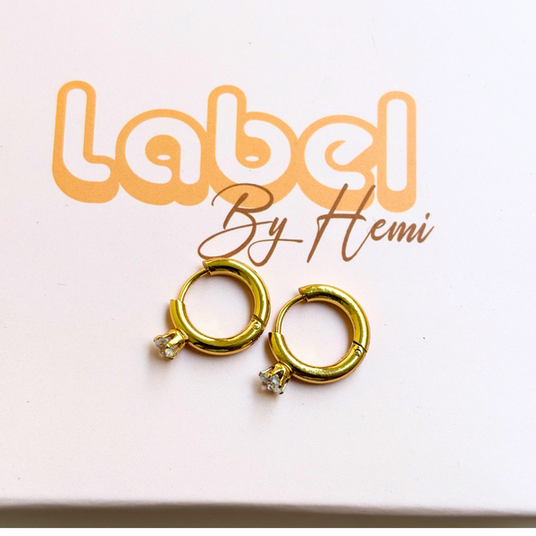 Plain stone Hoops