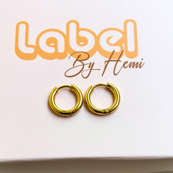 Plain chunky Hoops