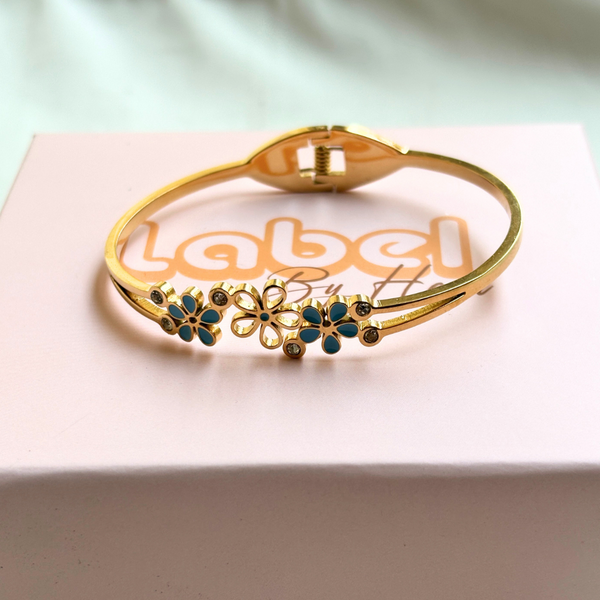 Blue Flower Bracelet
