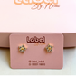 5 petal Stone Studs