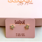 5 petal Stone Studs