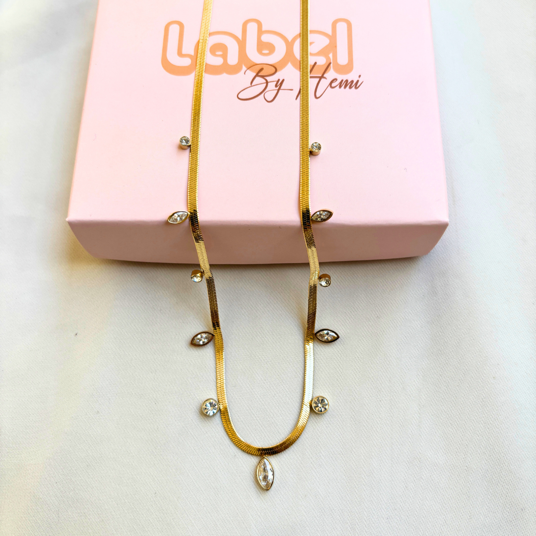 Snake Stone Necklace