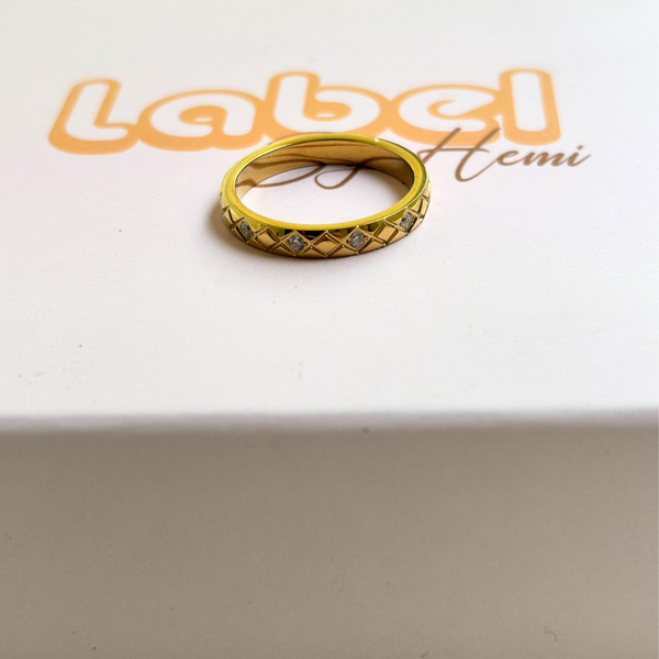 Hexagon Stone Ring