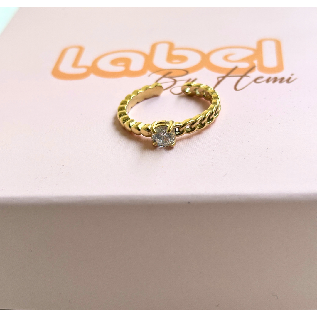 Adjustable soliatire Ring – Label By Hemi