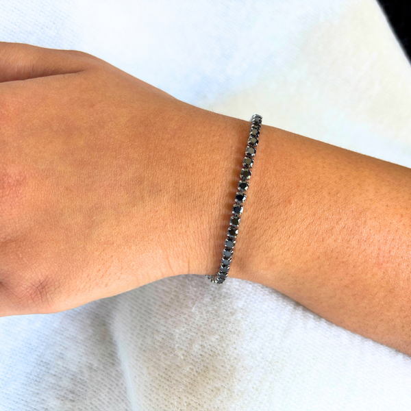 Black Tennis Bracelet