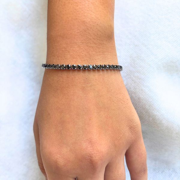 Black Tennis Bracelet