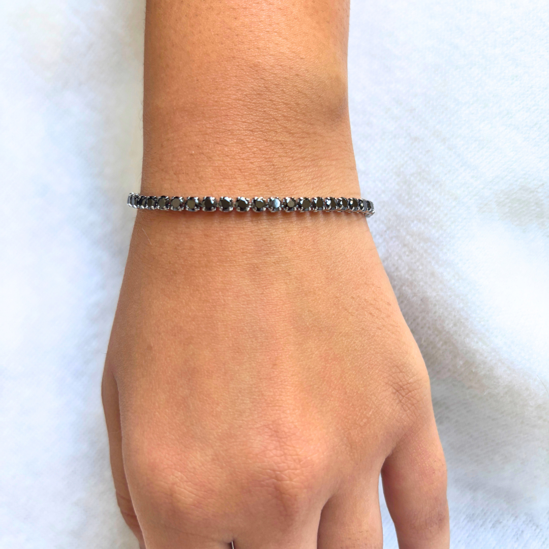 Black Tennis Bracelet