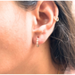 Round  Stone Hoops
