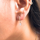 Almond stone hanging hoops