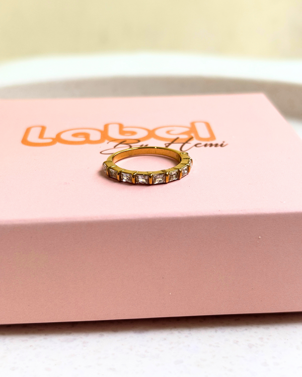 Rectangle stone Ring