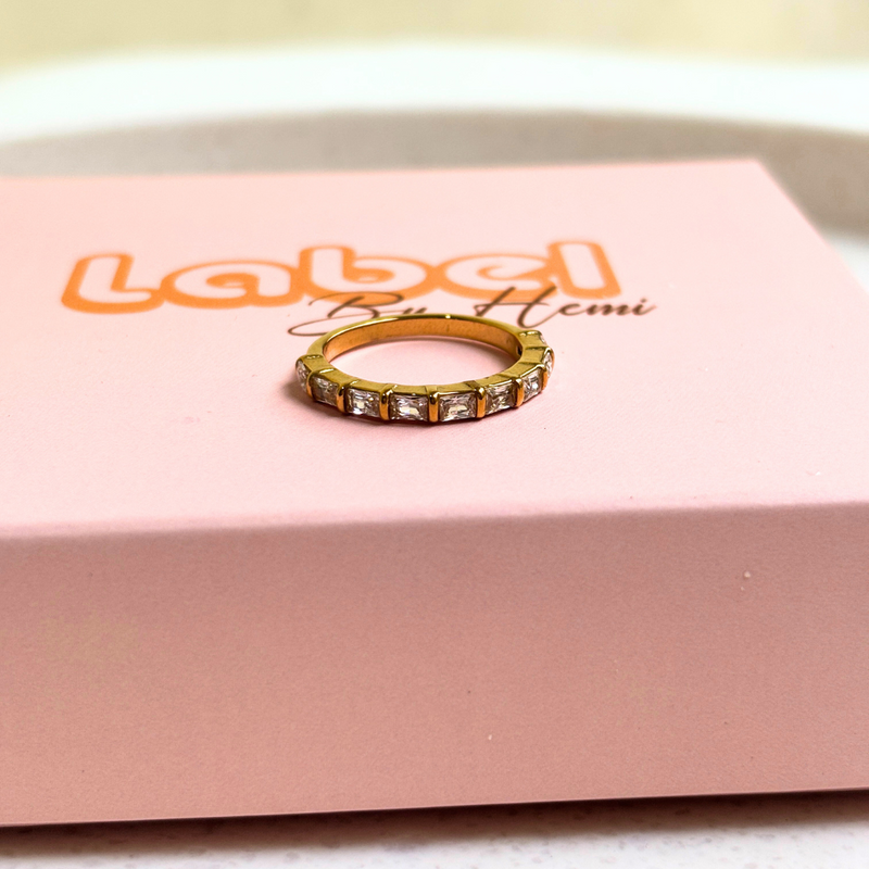 Rectangle stone Ring