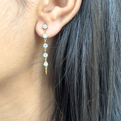 Stone chain Earrings