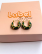 Enamel kiya hoops