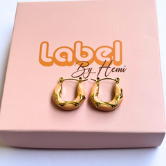 Enamel kiya hoops