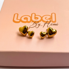 Heart studs