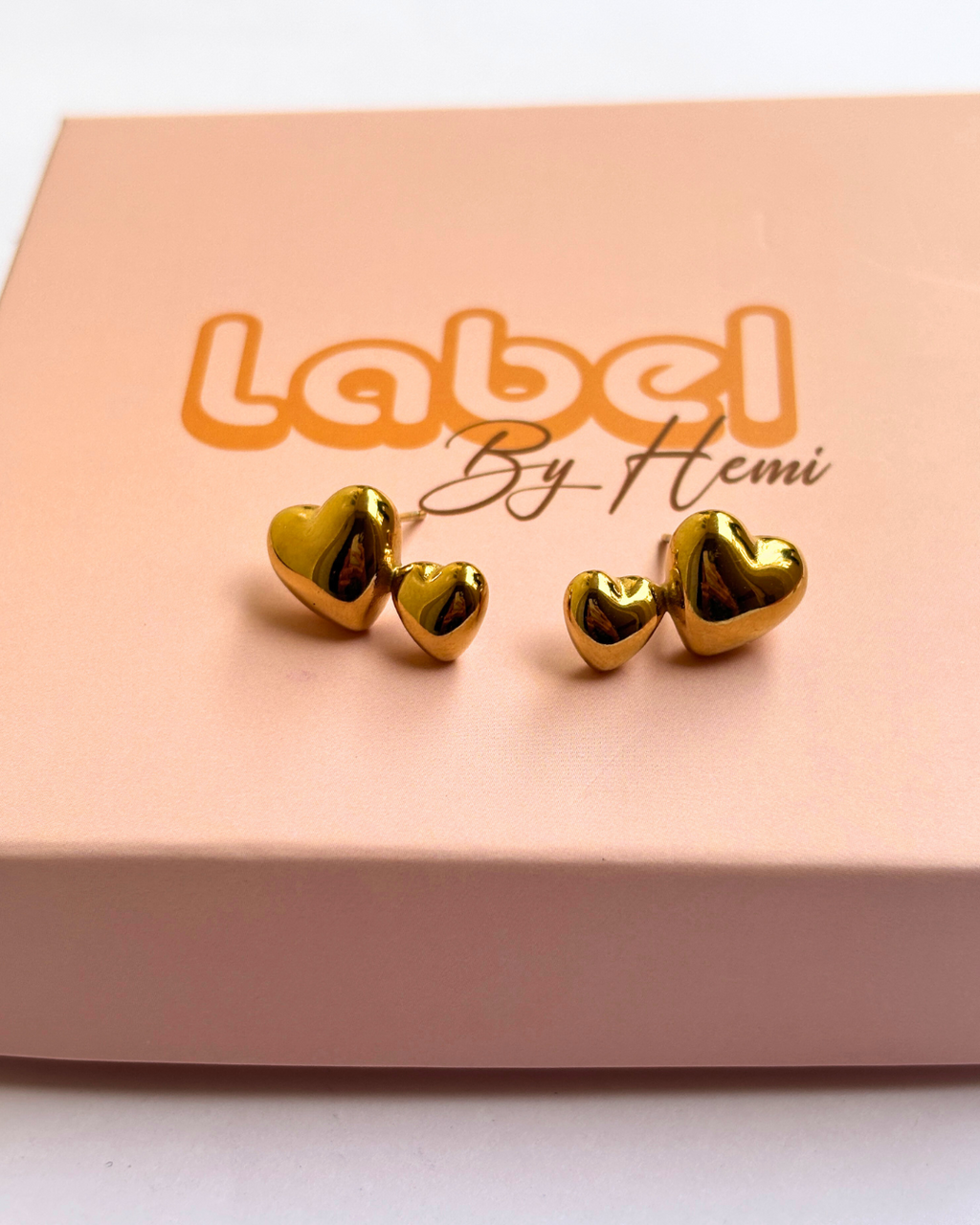Heart studs