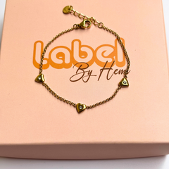 Heart stone bracelet