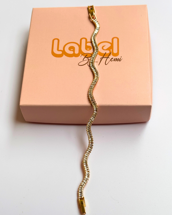 wavy tennis Bracelet