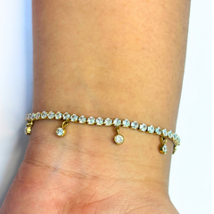 Charm tennis bracelet