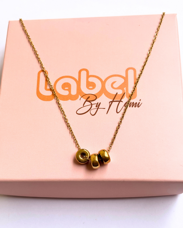 Three ring necklace