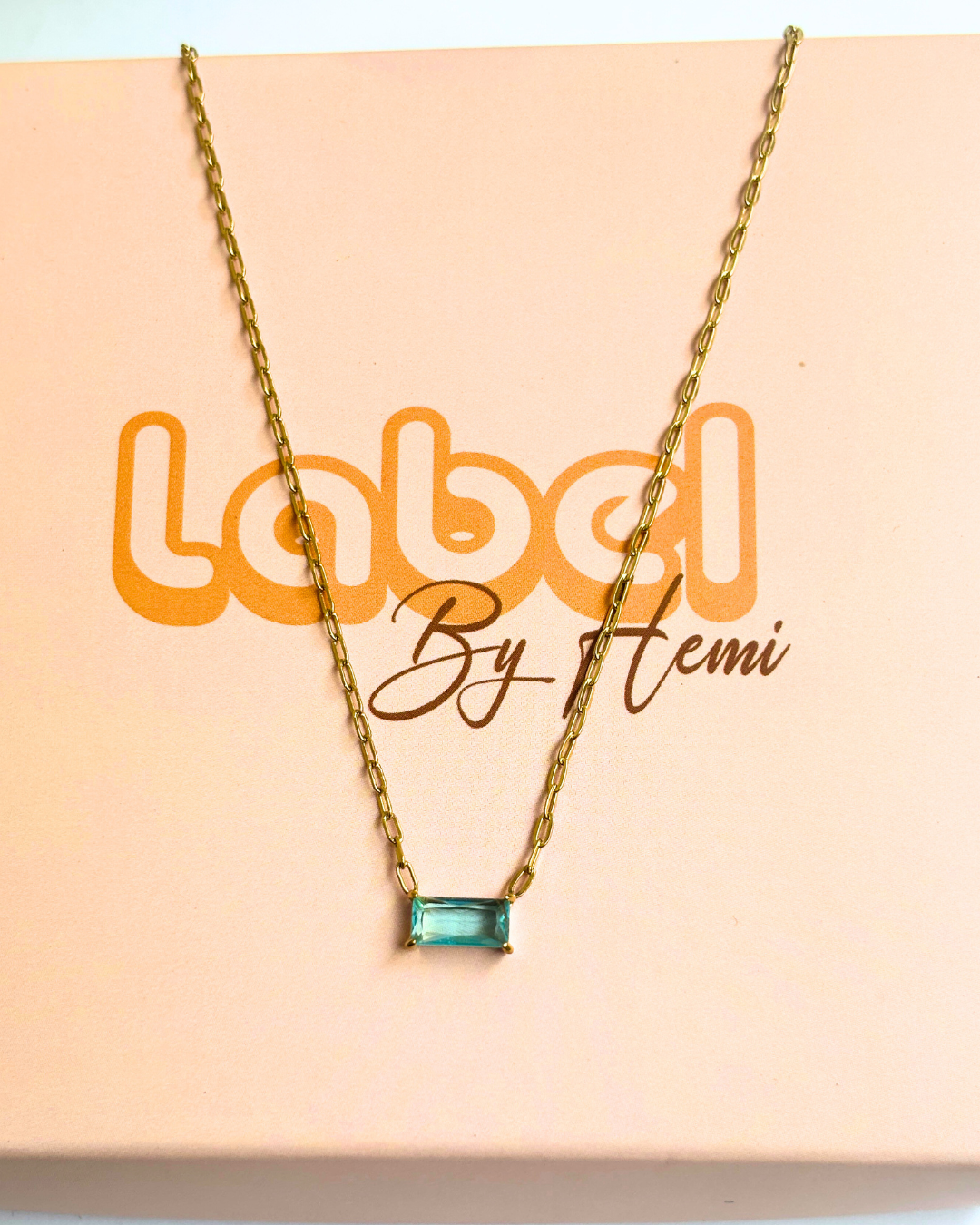 Blue wish necklace