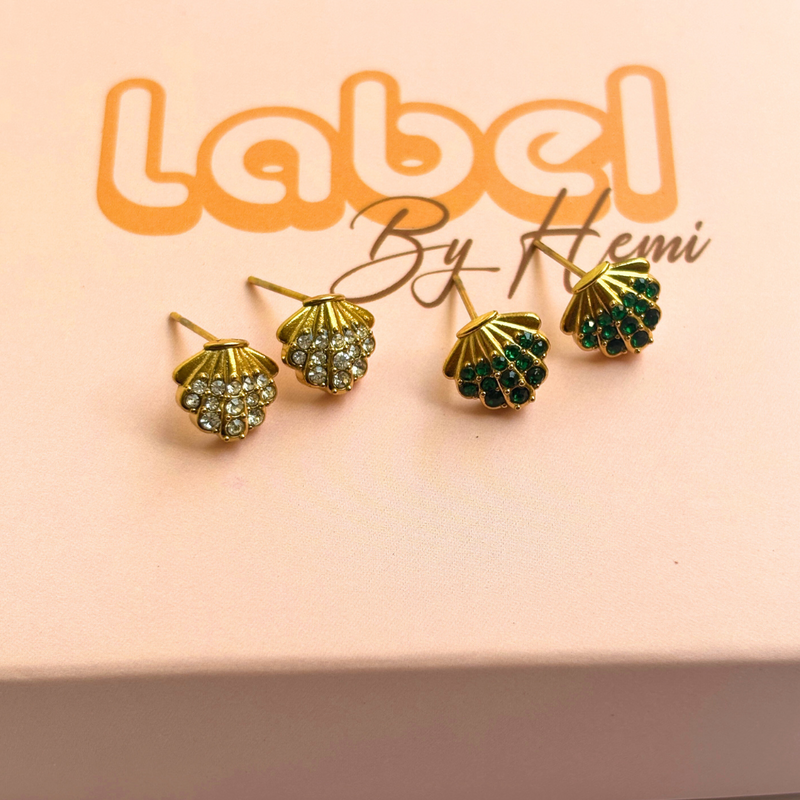 Mini shell earrings