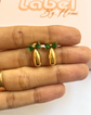 Bow drop earrings