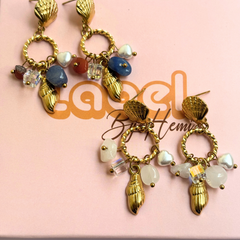 Shell stones earrings