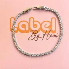 Silver tennis bracelet