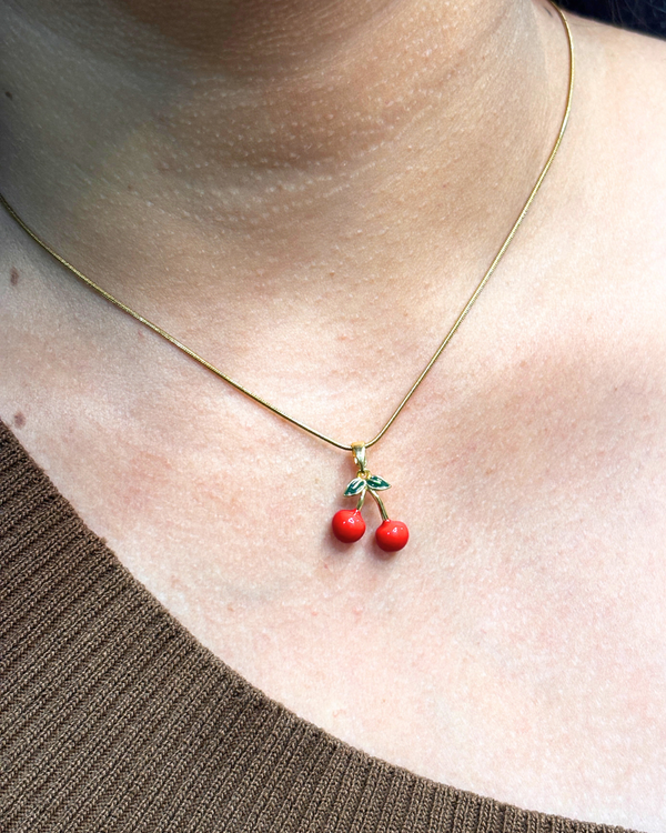 Cherry blush necklace