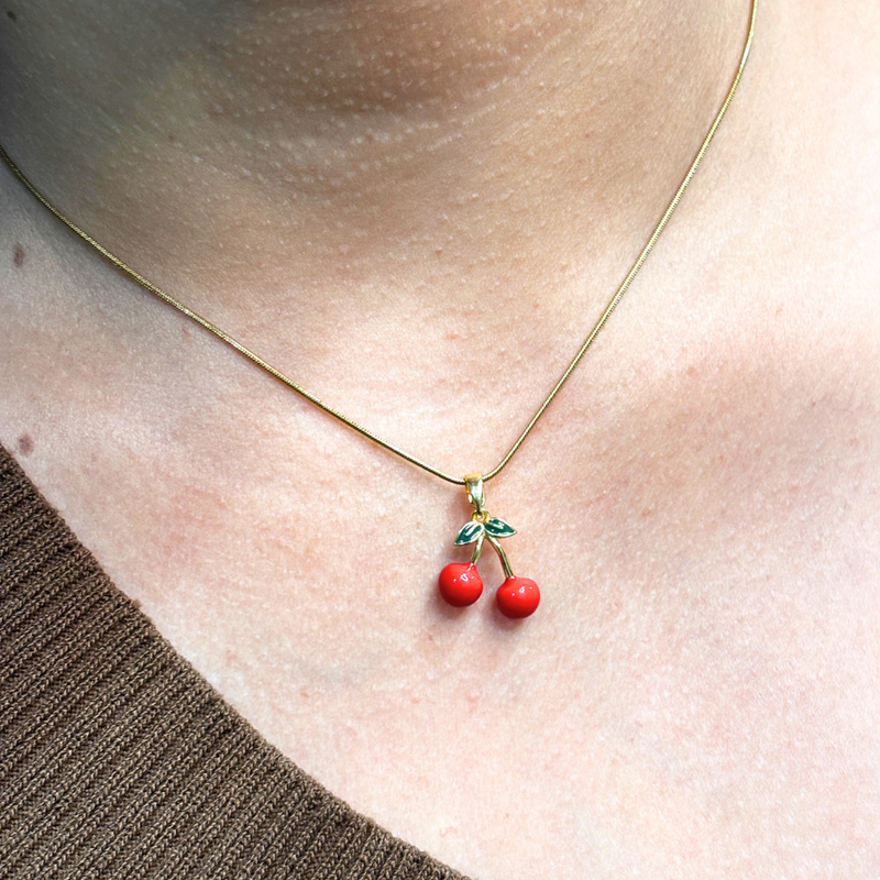 Cherry blush necklace
